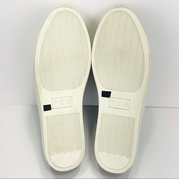 TCG Kennedy Men Sneaker Size 12 Black Premium Leather & Fabric Laced Low Top New - Picture 8 of 16